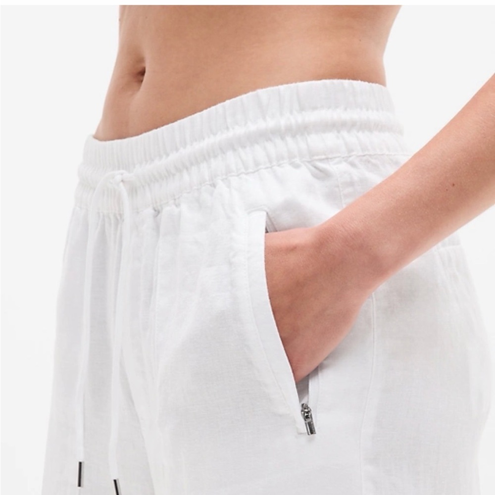 White Retreat Linen pants by Athleta